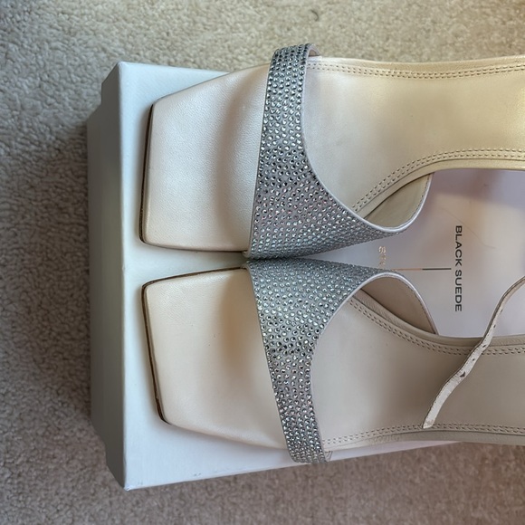 Black Suede Studio Sandals - Picture 3 of 4